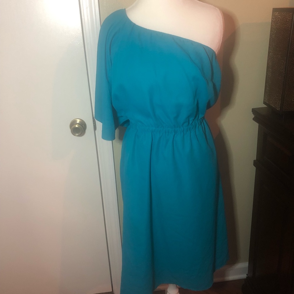 {Avenue} One Shoulder Dress